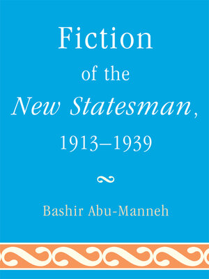cover image of Fiction of the New Statesman, 1913-1939